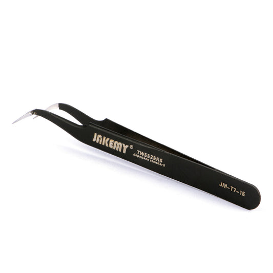 JAKEMY T7-15 Anti-Static Curved Tip Tweezer