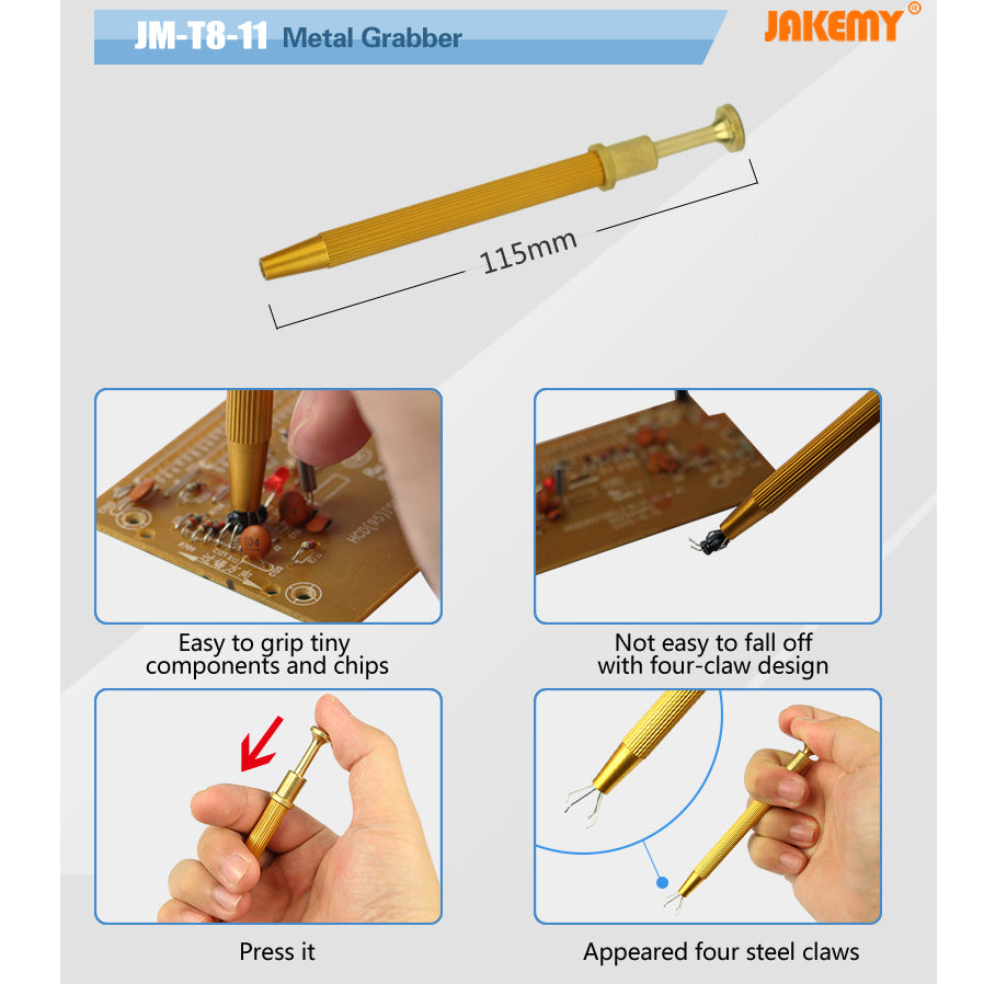Jakemy JM-T8-11 Precision Parts Components Chips Grabber