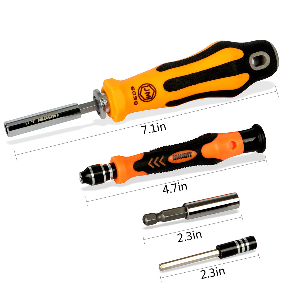 Jakemy JM-6098 66-in-1 Handle Screwdriver Tools Screw Driver Socket Extension Bar Repair Tool