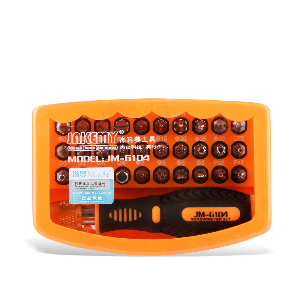 Jakemy JM-6104 31-in-1 Screwdriver Set Altitude Demolished Home Repair Tool Kit