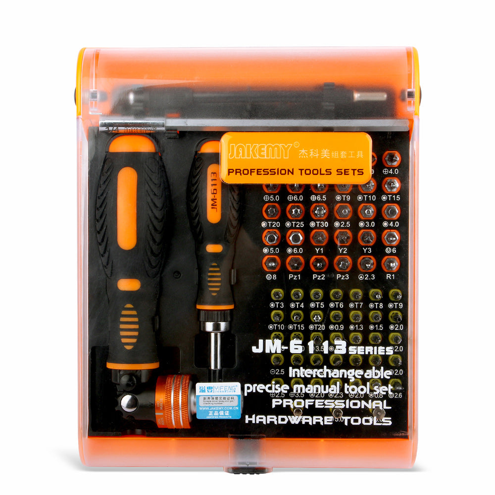 Jakemy JM-6113 72-in-1 Multi-purpose Precision Screwdriver Set Hardware Tool