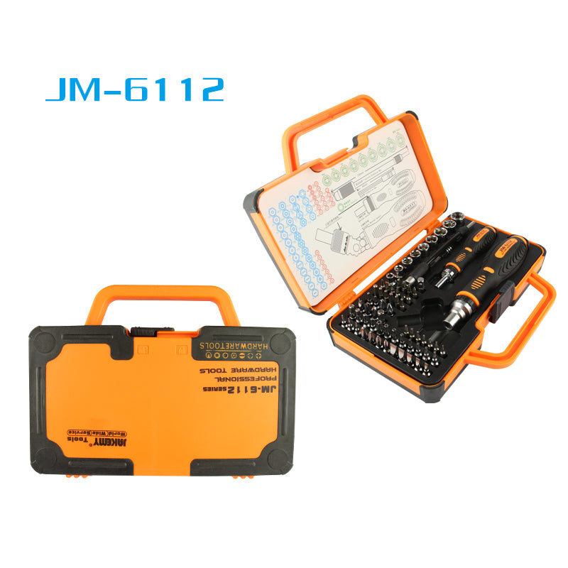 Jakemy JM-6112 69-in-1 Portable Screwdriver Telecommunications Hardware Hand Tools Set