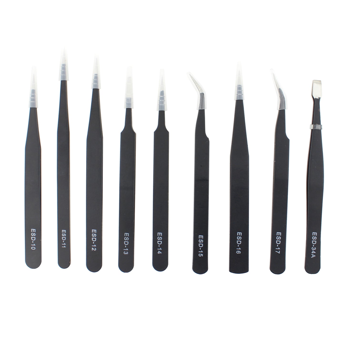 9-in-1 Professional Anti-static Tweezers Set