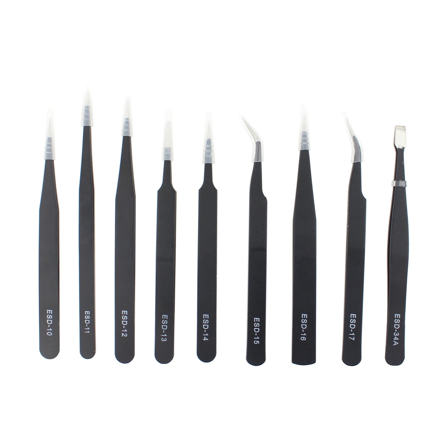 Professional 9-in-1 Anti-static Tweezers Set Kit