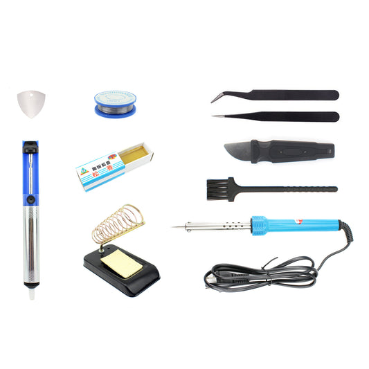 JF-8122 11-in-1 60W Electric Soldering Iron Station Tool Kit Phone Repair Tool Set