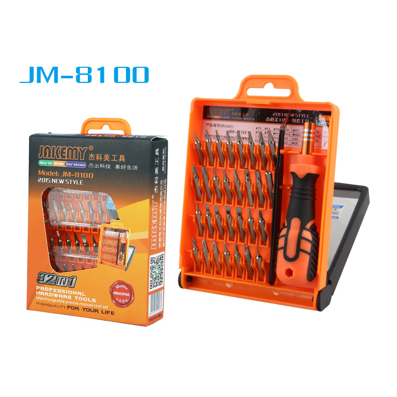 Jakemy 32-in-1 Professional Hardware Screwdriver Tool Kit (JM-8100)