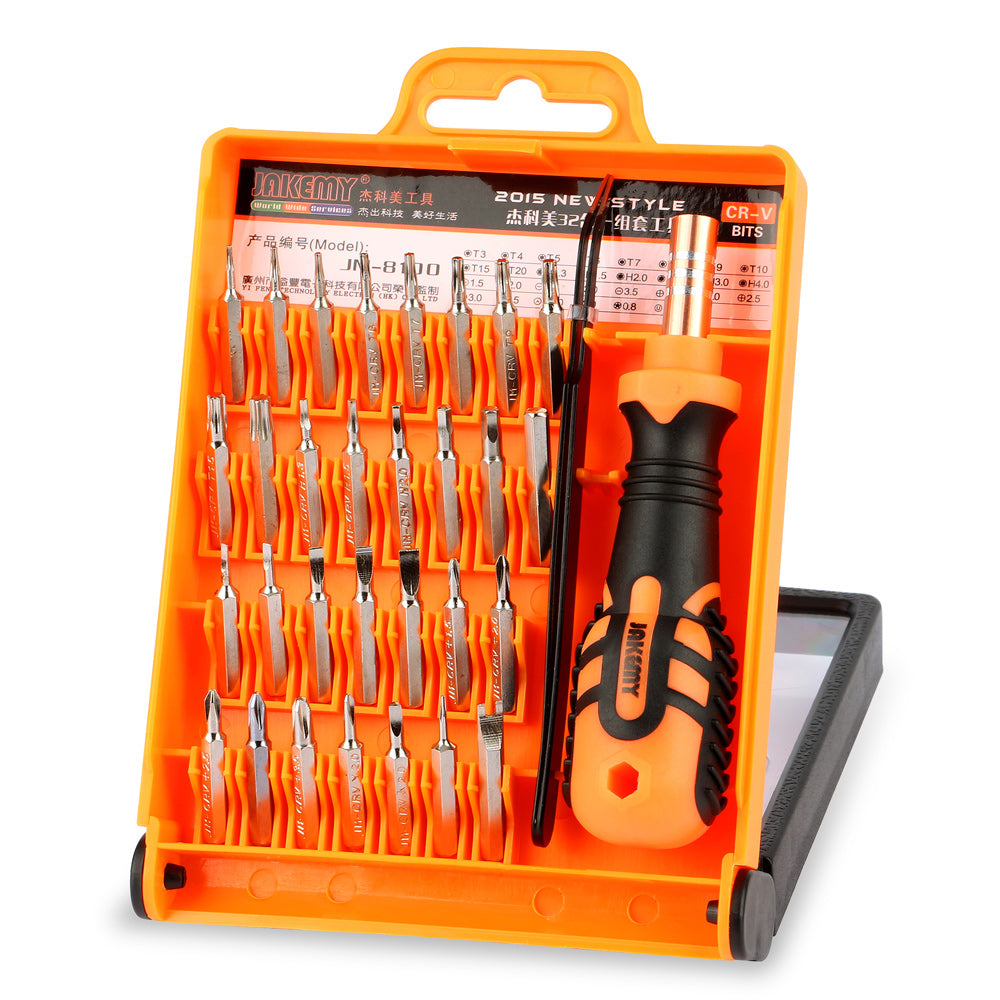 Jakemy 32-in-1 Professional Hardware Screwdriver Tool Kit (JM-8100)