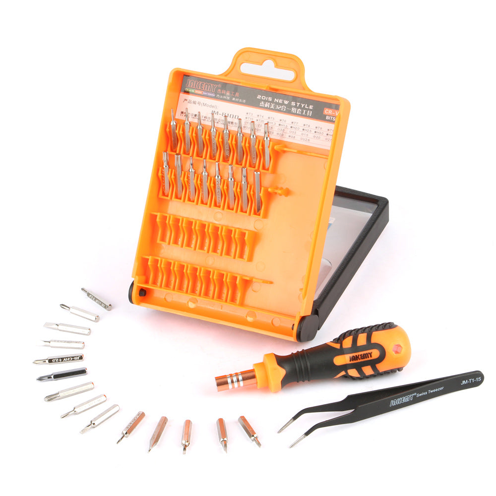 Jakemy 32-in-1 Professional Hardware Screwdriver Tool Kit (JM-8100)