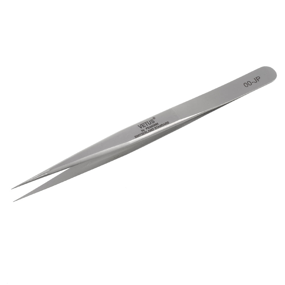 VETUS High Strength Stainless Steel Professional Professional Extra Strength Tweezers (00-JP) - Style B
