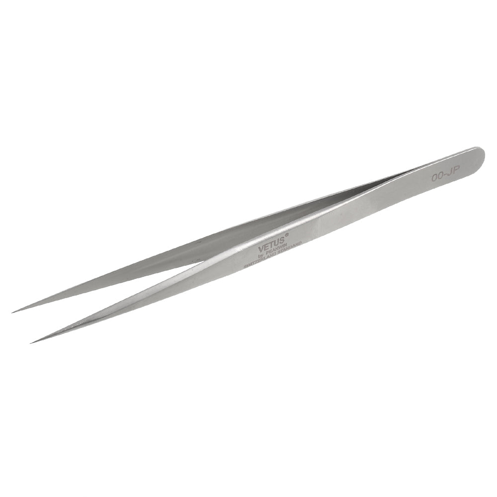 VETUS High Strength Stainless Steel Professional Professional Extra Strength Tweezers (00-JP) - Style B