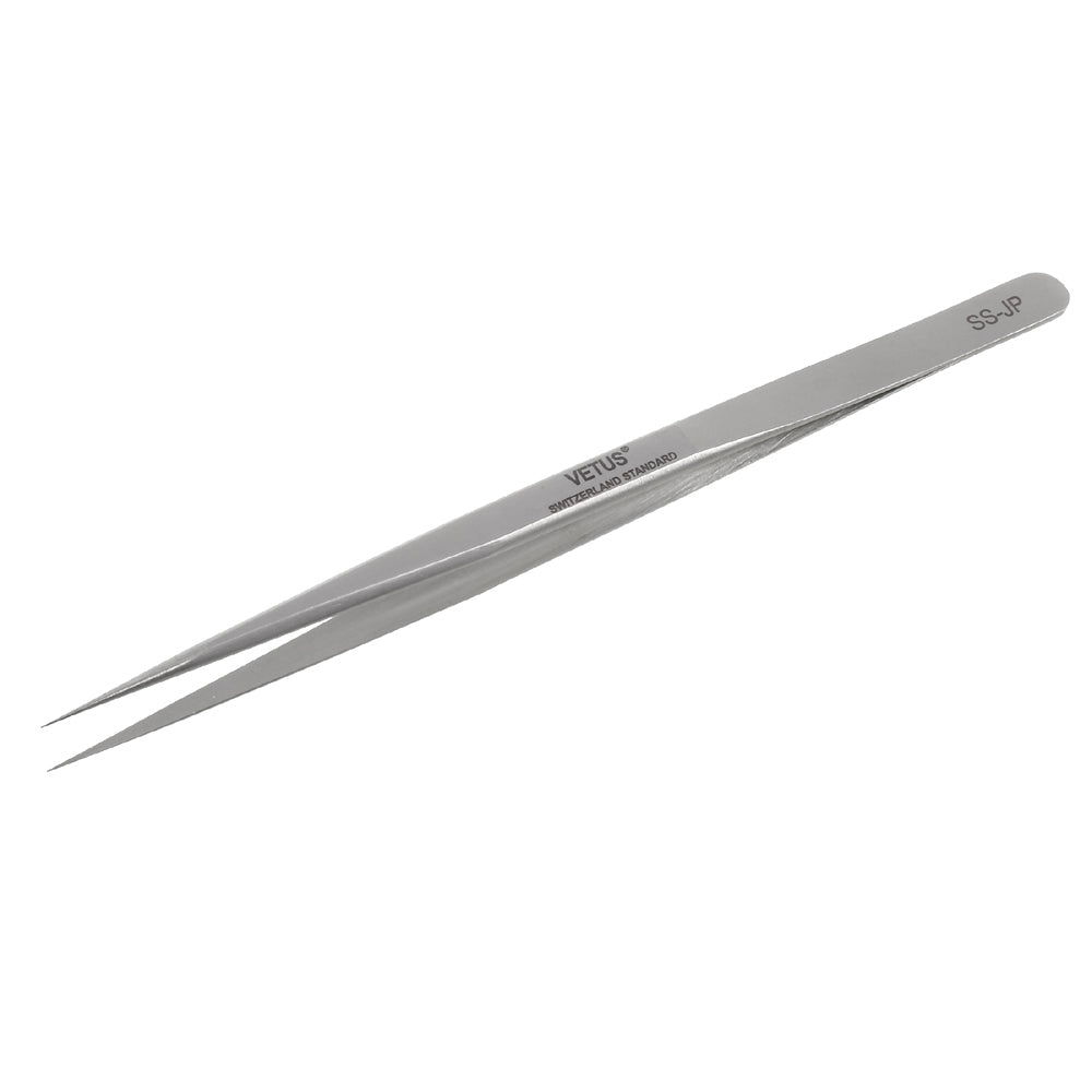 VETUS High Strength Stainless Steel Long Pointed Tip Tweezers (SS-JP)