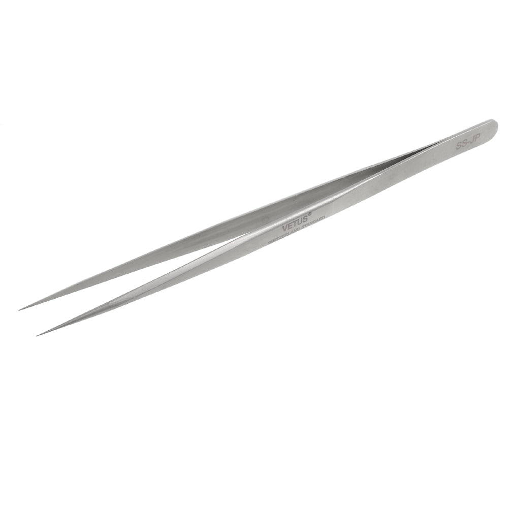 VETUS High Strength Stainless Steel Long Pointed Tip Tweezers (SS-JP)