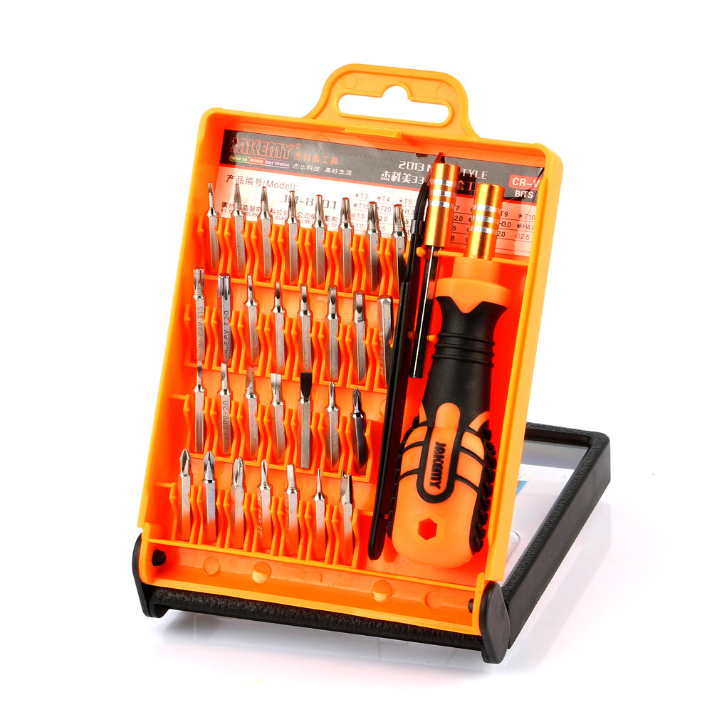 Jakemy 33-in-1 Versatile Hardware Screwdriver Tool Kit CR-V Steel Bits (JM-8101)