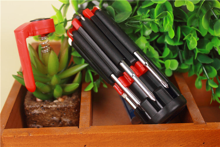 8 in 1 Multi Portable Screwdriver Tools Set with 6-LED Torch