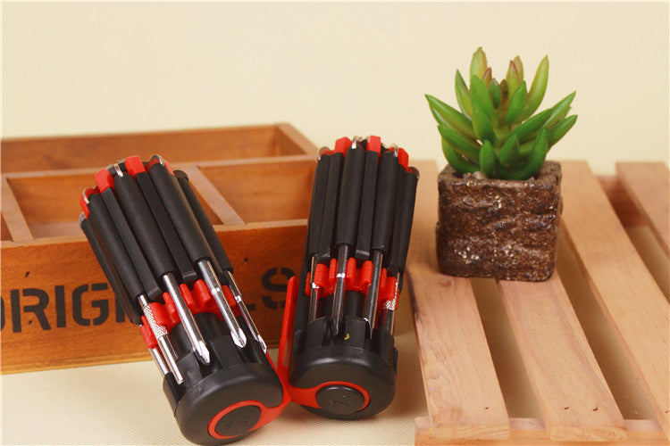 8 in 1 Multi Portable Screwdriver Tools Set with 6-LED Torch