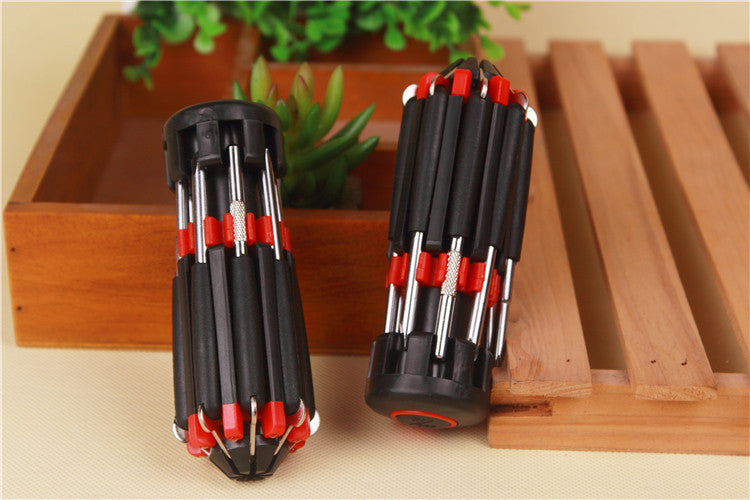 8 in 1 Multi Portable Screwdriver Tools Set with 6-LED Torch