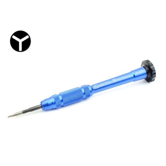 Professional Non-slip Handle Portable 0.6 Tri-wing Screwdriver - Blue