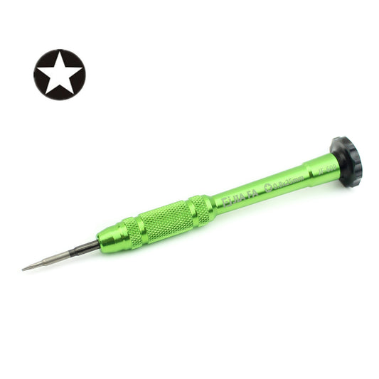 Professional Anti-slip Handle Precision 0.8 Pentagon Screwdriver - Green