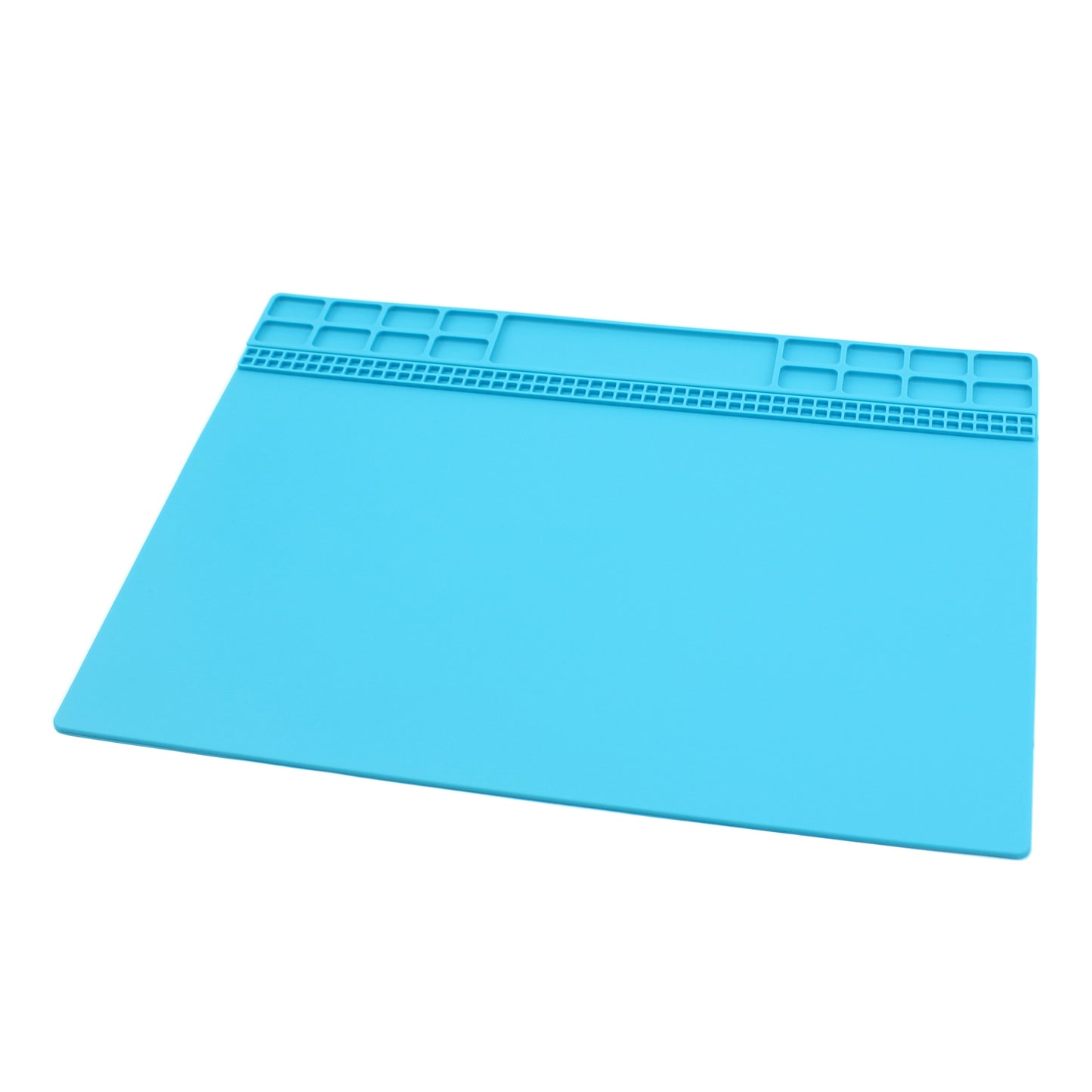 Soldering Station Mat Heat Insulation Silicone Pad Maintenance Platform for Phone Repair - Baby Blue