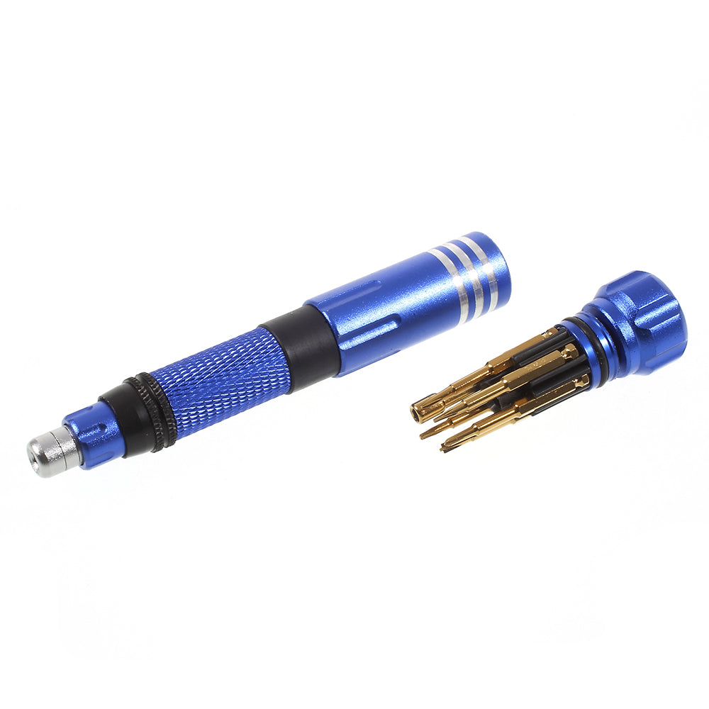 6-in-1 Precise Screwdriver Disassemble Tool Set for iPhone 7 - Blue