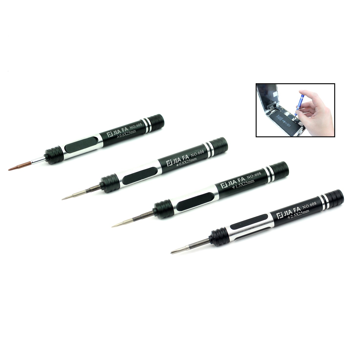 JF-8128 Professional 19-in-1 Screwdriver Pry Tool Disassemble Opening Repair Set for iPhone Samsung