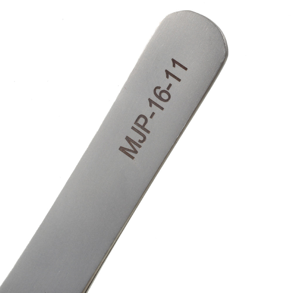 VETUS MJP-16-11 VETUS High Strength Matte Stainless Steel Professional Curved Tip Tweezers Repair Tool - Style B