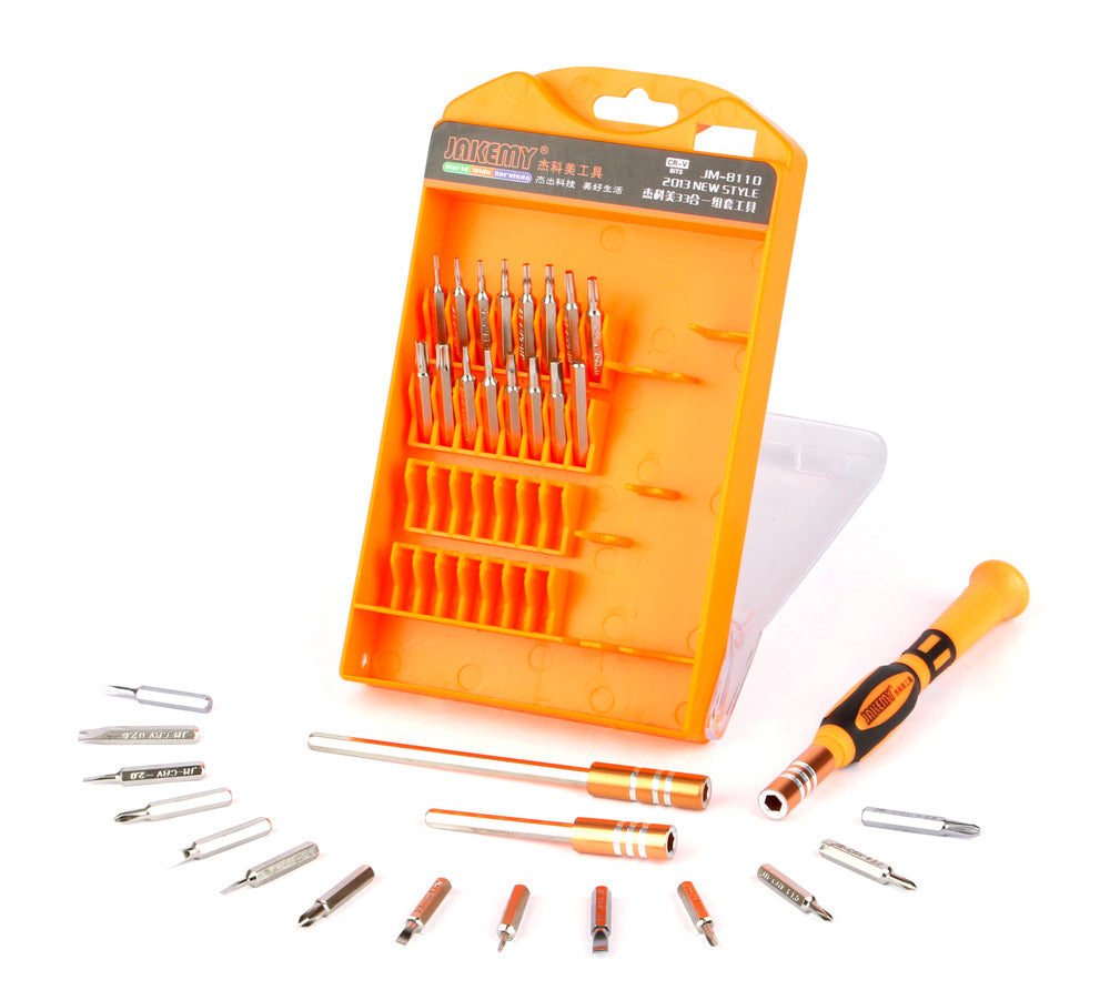 Jakemy JM-8110 33-in-1 Interchangeable Magnetic Screwdriver Kit Repairing Tools Set