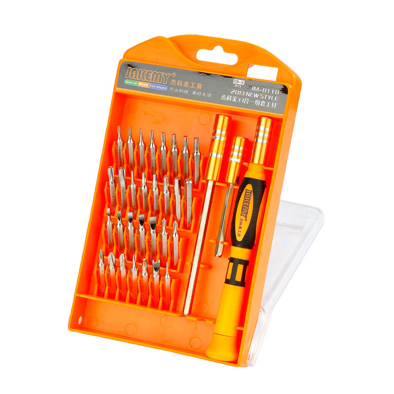 Jakemy JM-8110 33-in-1 Interchangeable Magnetic Screwdriver Kit Repairing Tools Set