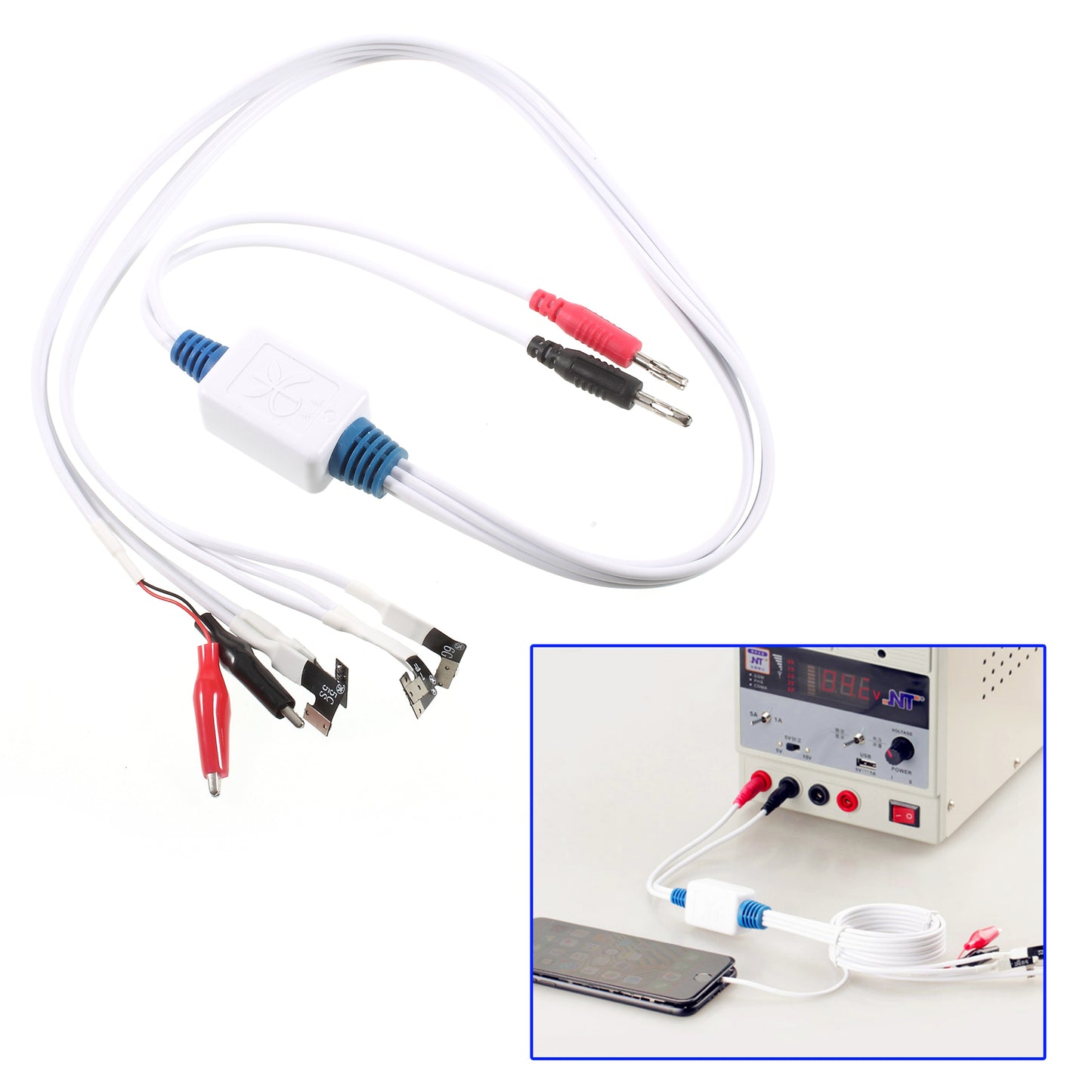 9302 Powerful DC Power Supply Test Cable for iPhone 7 Plus/7/6s Plus/6s/6 Plus/6/SE/5s/5c/5 Repair