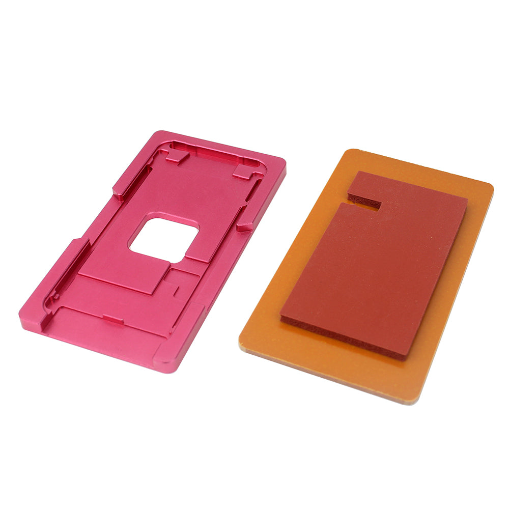 Uniqkart for iPhone 8 Plus Front Screen Glass Lens with Frame Laminating Aligning Mould Kit