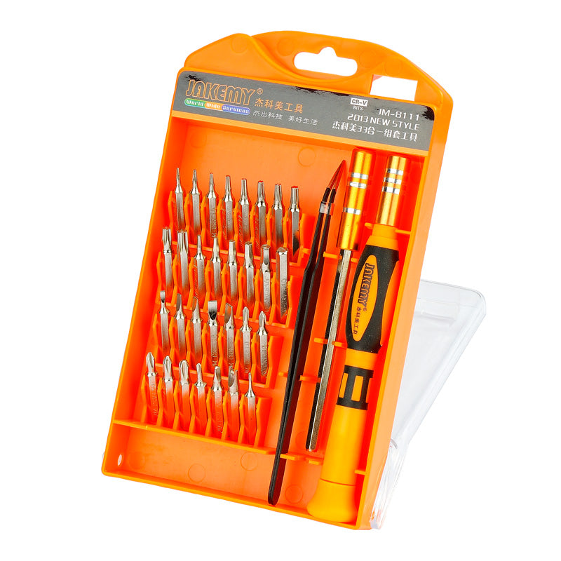 Jakemy JM-8111 33-in-1 Interchangeable Magnetic Screwdriver Kit Repairing Tools Set