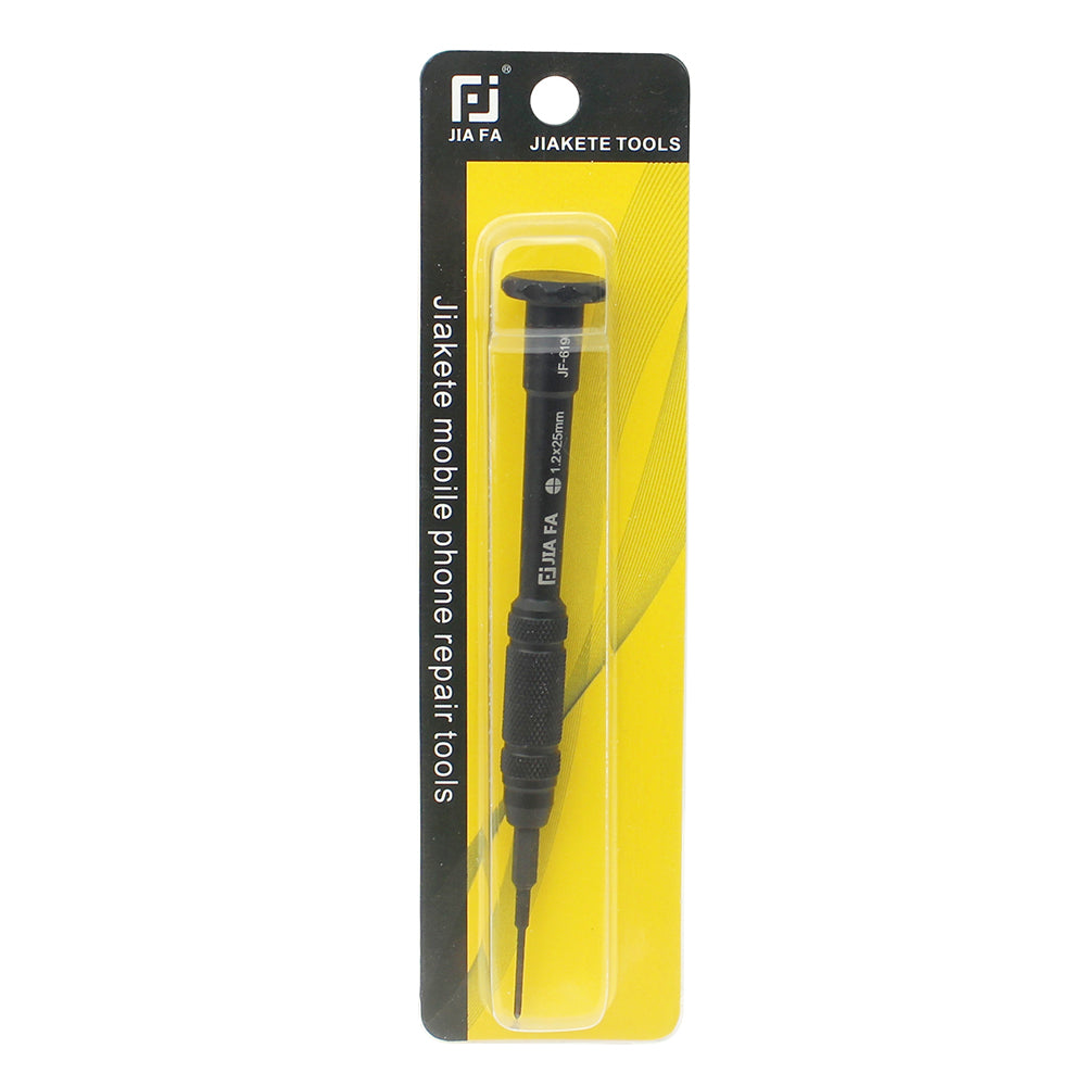 JF-619 Professional Non-slip Handle Metal Screwdriver Repair Tool - Pentagon 0.8