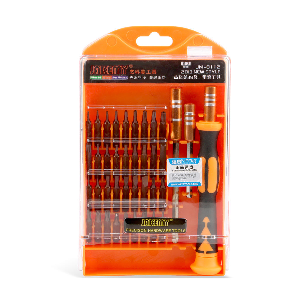 Jakemy JM-8112 39-In-1 Screwdriver Kit Digital Repairing Tools for Mobile Phone Computer