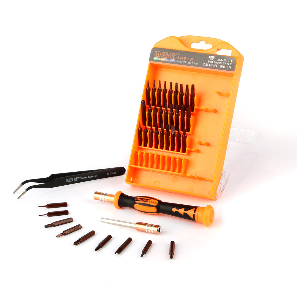 Jakemy 39-In-1 Screwdriver Set JM-8113 Digital Repairing Tools for Mobile Phone Computer