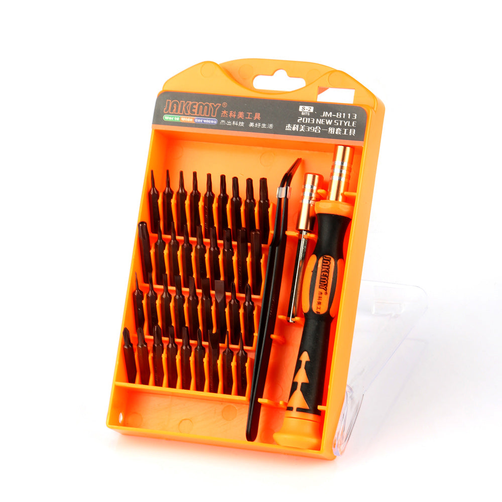Jakemy 39-In-1 Screwdriver Set JM-8113 Digital Repairing Tools for Mobile Phone Computer