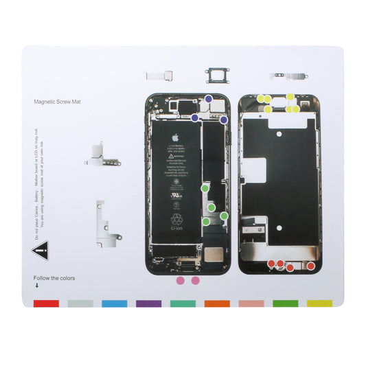 Magnetic Screw Keeper Mat Helping Repair Tool for iPhone 8