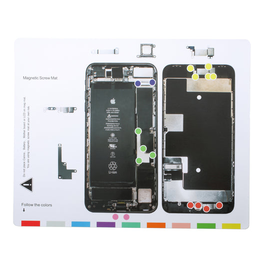 Magnetic Screw Keeper Mat Helping Repair Pad Tool for iPhone 8 Plus