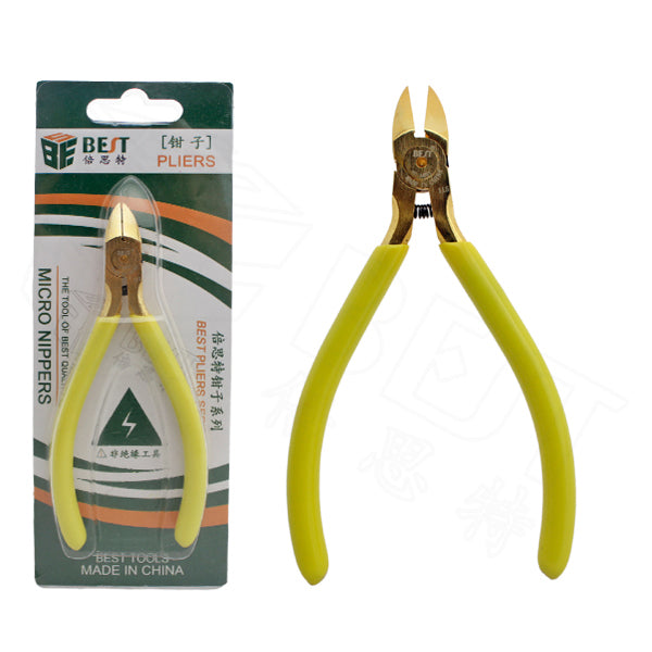 Uniqkart BST-A05J 5.0-inch Clamp Pliers Diagonal Pliers Oblique Mouth Nozzle Tip