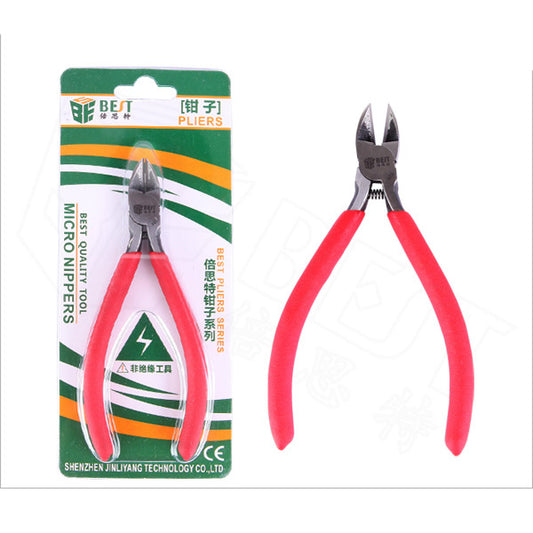 Uniqkart BST-A05 Professional Oblique Mouth Pliers PVC Coated Handle