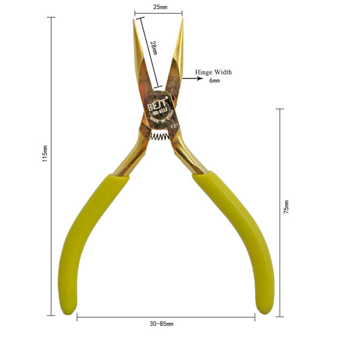 Uniqkart BST-611J Professional Clamp Pliers Diagonal Pliers Oblique Mouth Pliers