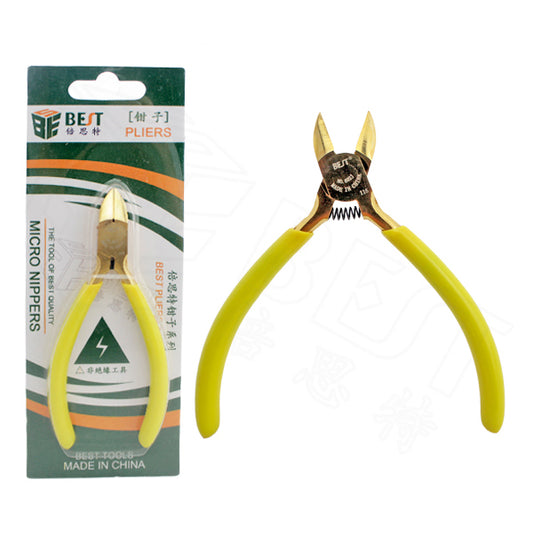 Uniqkart BST-602J Carbon Steel Diagonal Pliers Electronic Cable Cutting Clamp