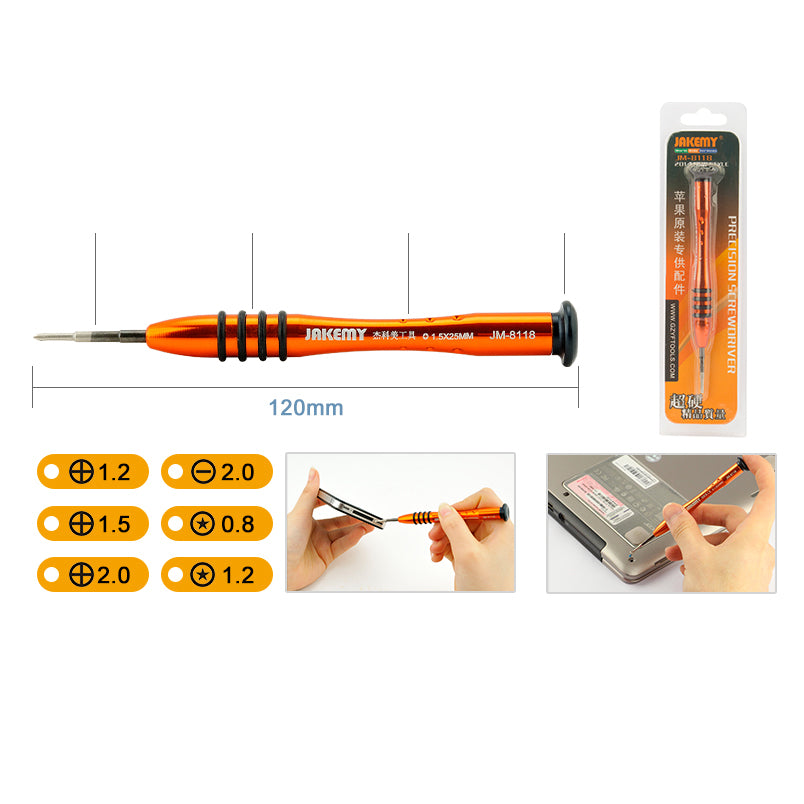 Jakemy JM-8118 Precision Pentalobe 0.8 Screwdriver Disassemble Repair Tool for iPhone