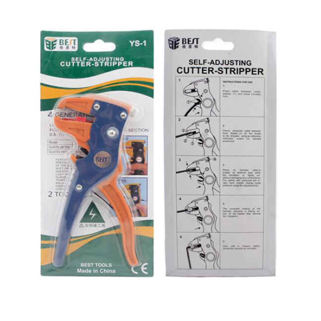 Uniqkart BST-318 Multi Functional Tool Pliers Wire Stripper and Cutter Uniqkart YS-1 Handhold Stripping Plier