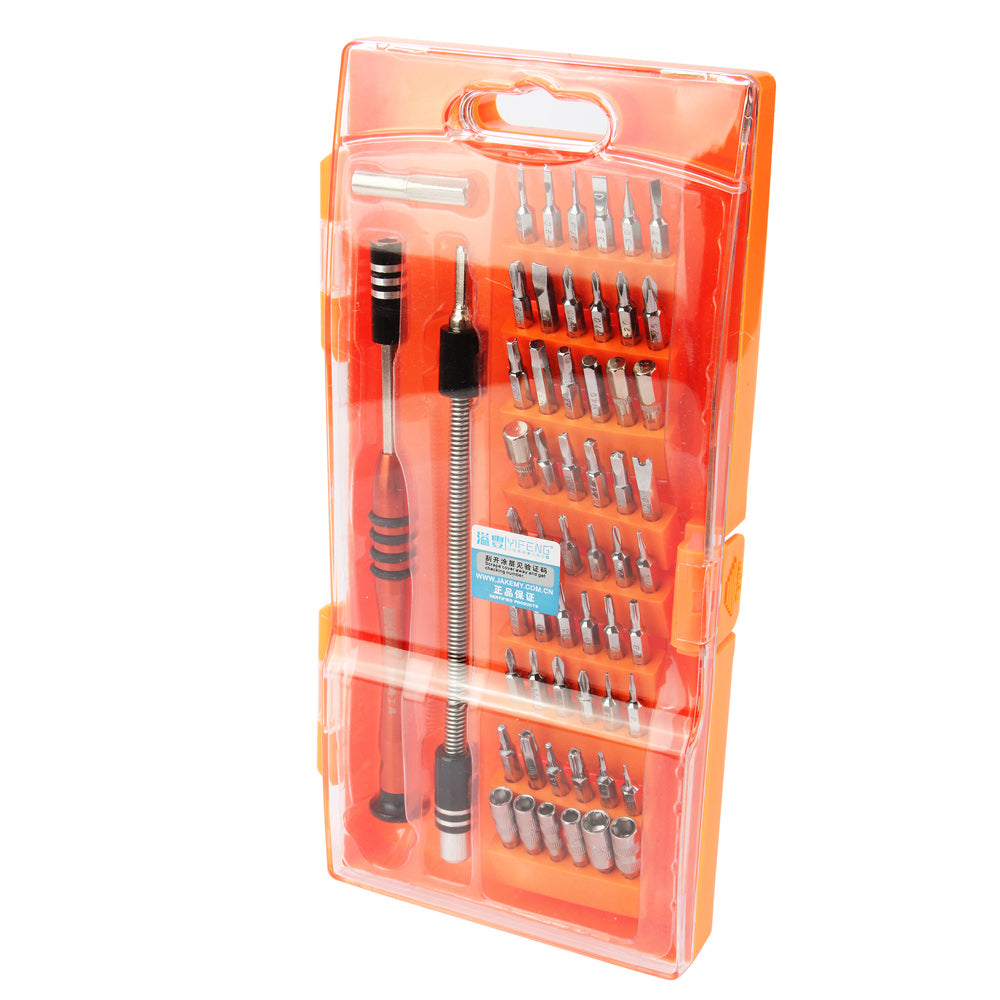 Jakemy JM-8126 58-In-1 Interchangeable Screwdriver Set Repair Tool for Cellphone PC