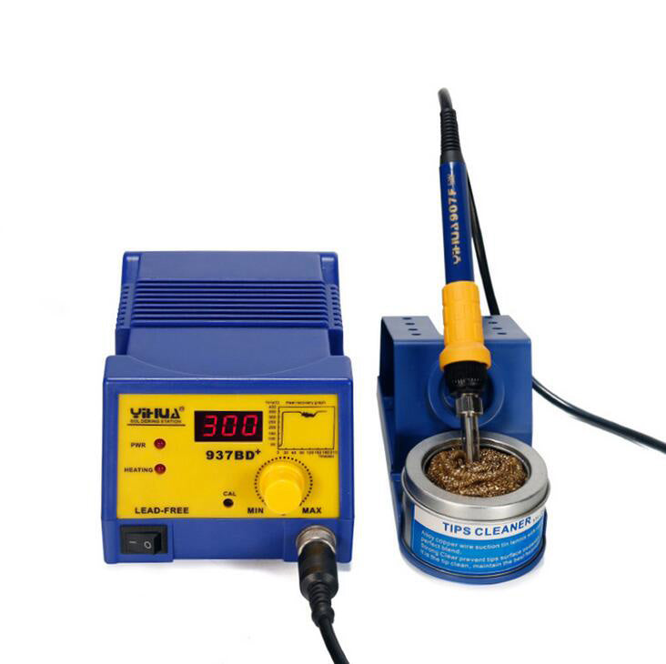 Uniqkart 937BD+ Professional 75W 220V Hot Air Gun Soldering Station Ultra Quiet Hot Air Soldering Station