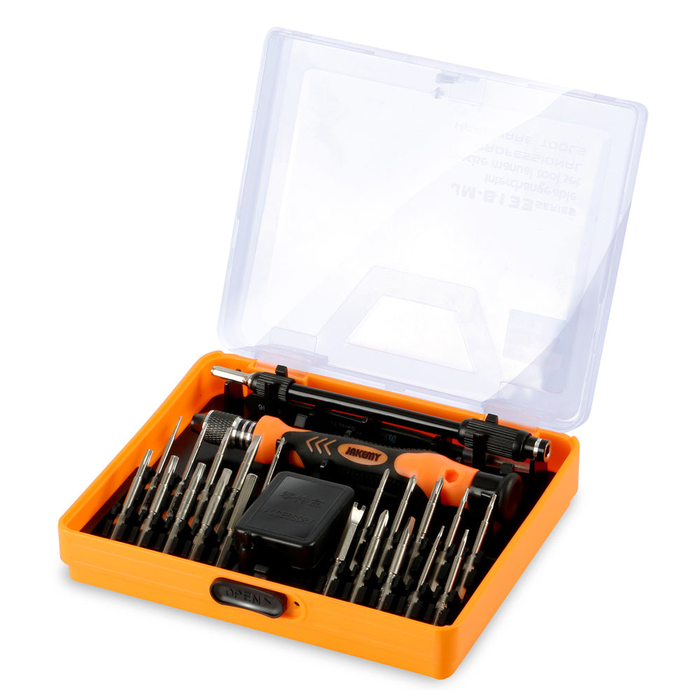 Jakemy JM-8133 23-in-1 Deep Screw Hole Screwdriver Set Repair Open Tools Demolition Kit