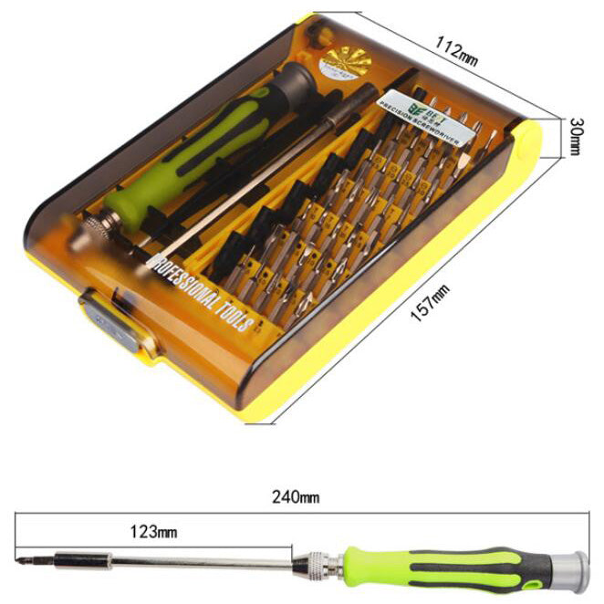 Uniqkart BST-8912 45-in-1 Changeable Bits Screwdriver Professional Repair Tools Kit