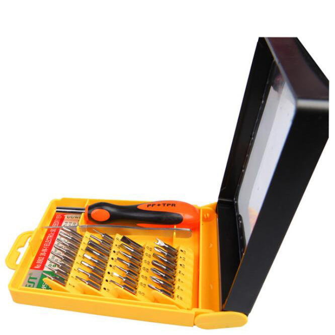 Uniqkart BST-8902 30 in 1 Multipurpose Repair CR-V Screwdriver Tweezer Set Tools Kit for Phone PC Repair