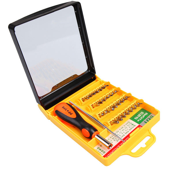 Uniqkart BST-8902 30 in 1 Multipurpose Repair CR-V Screwdriver Tweezer Set Tools Kit for Phone PC Repair