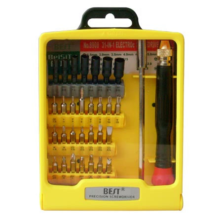 Uniqkart BST-8908 Multipurpose Anti-static Screwdriver Repair Set for Phone PC Electronics Repair